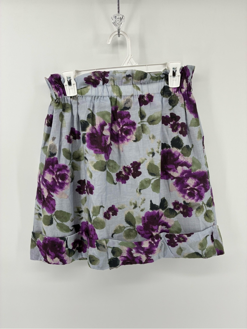 Lapis Purple Floral Skirt - Picture 2 of 9